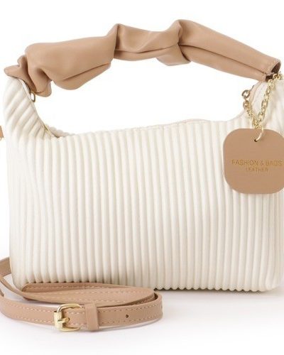 Retro Pleated Stripe Bag